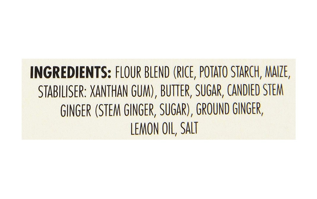Walker's Gluten Free Pure Butter Ginger &Lemon Shortbread   Box  140 grams